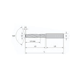 Solid carbide drill VBN, Aluminum copper and other non-ferrous metal materials 3XD, Internal Coolant D5.4~9.2 - Makotools Industrial Supply Tools for Metal Cutting